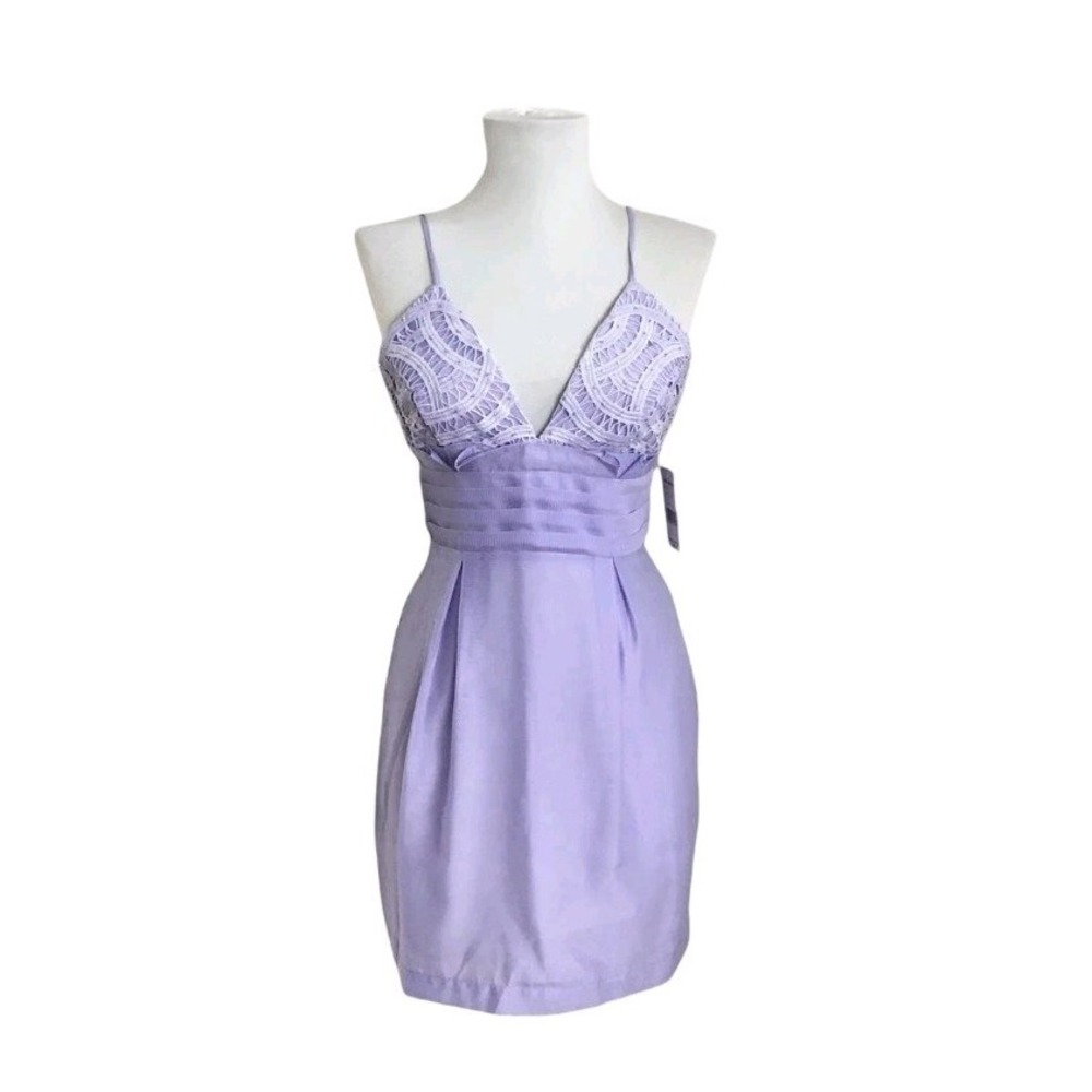 Free People Zeffer We Go Together Mini Dress 12 Lilac Twee Going out Dainty NWT